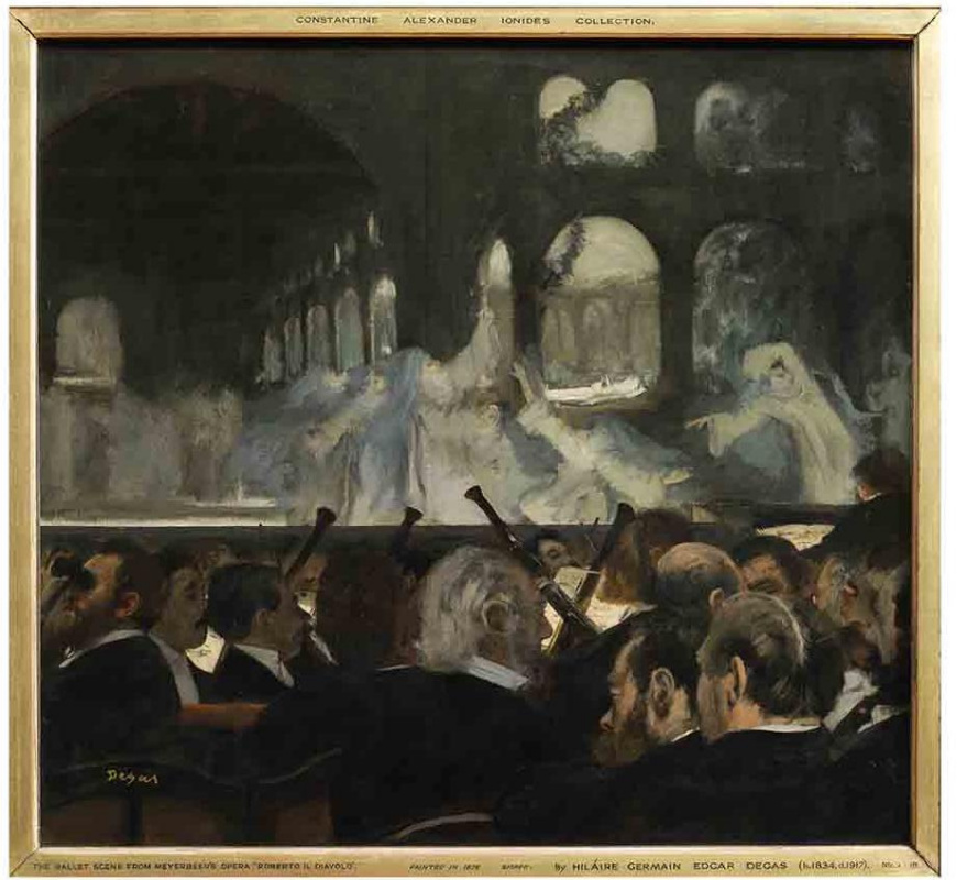 Edgar Degas. A scene from the ballet "Robert the devil"