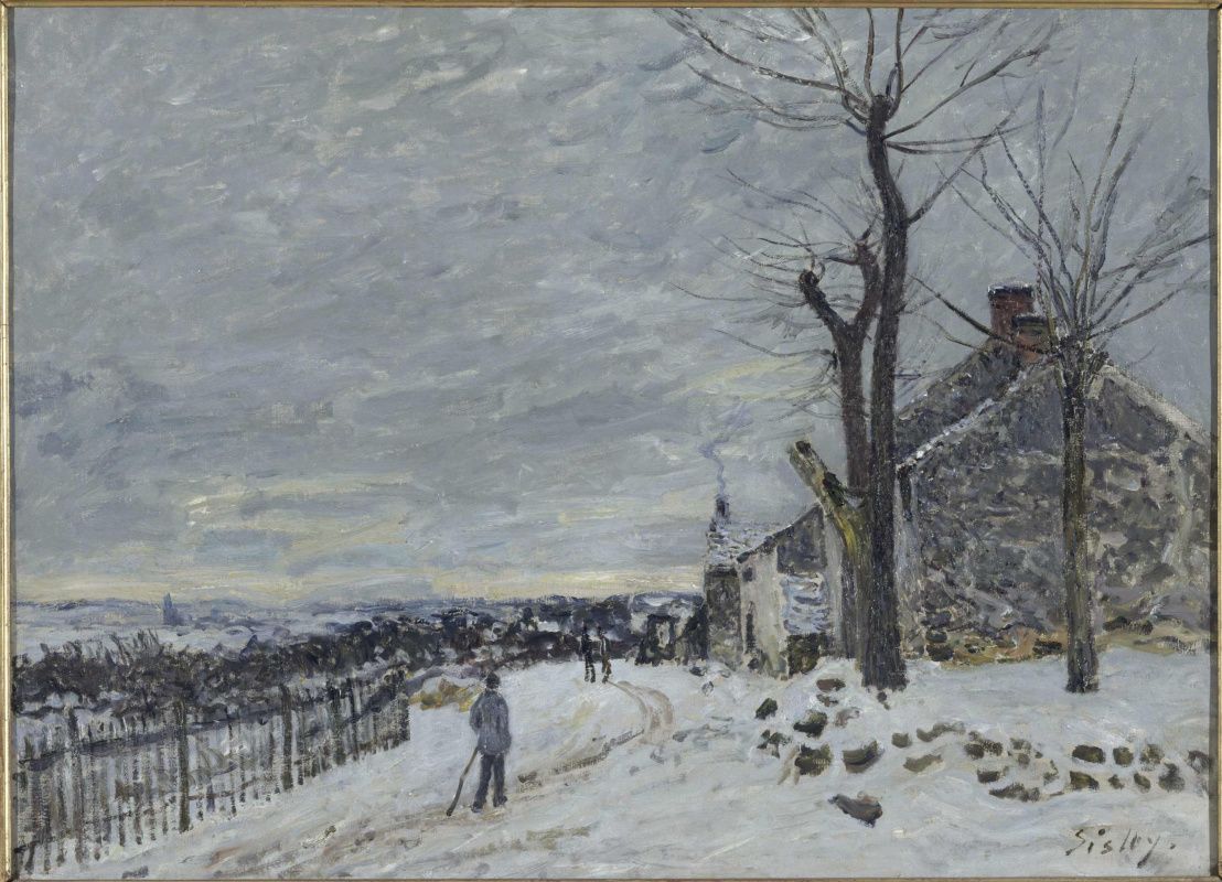 Alfred Sisley. Snow in Vienna-Nadon