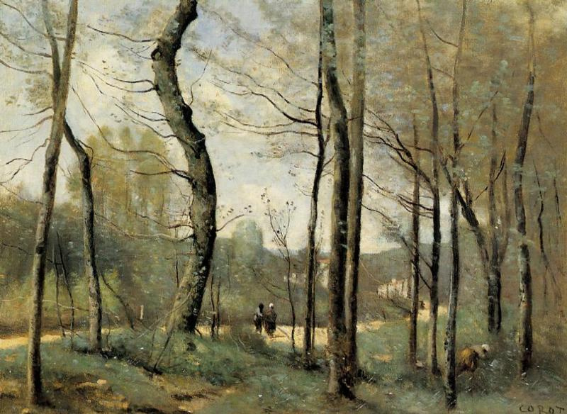 Camille Corot. The first leaves, near Nantes
