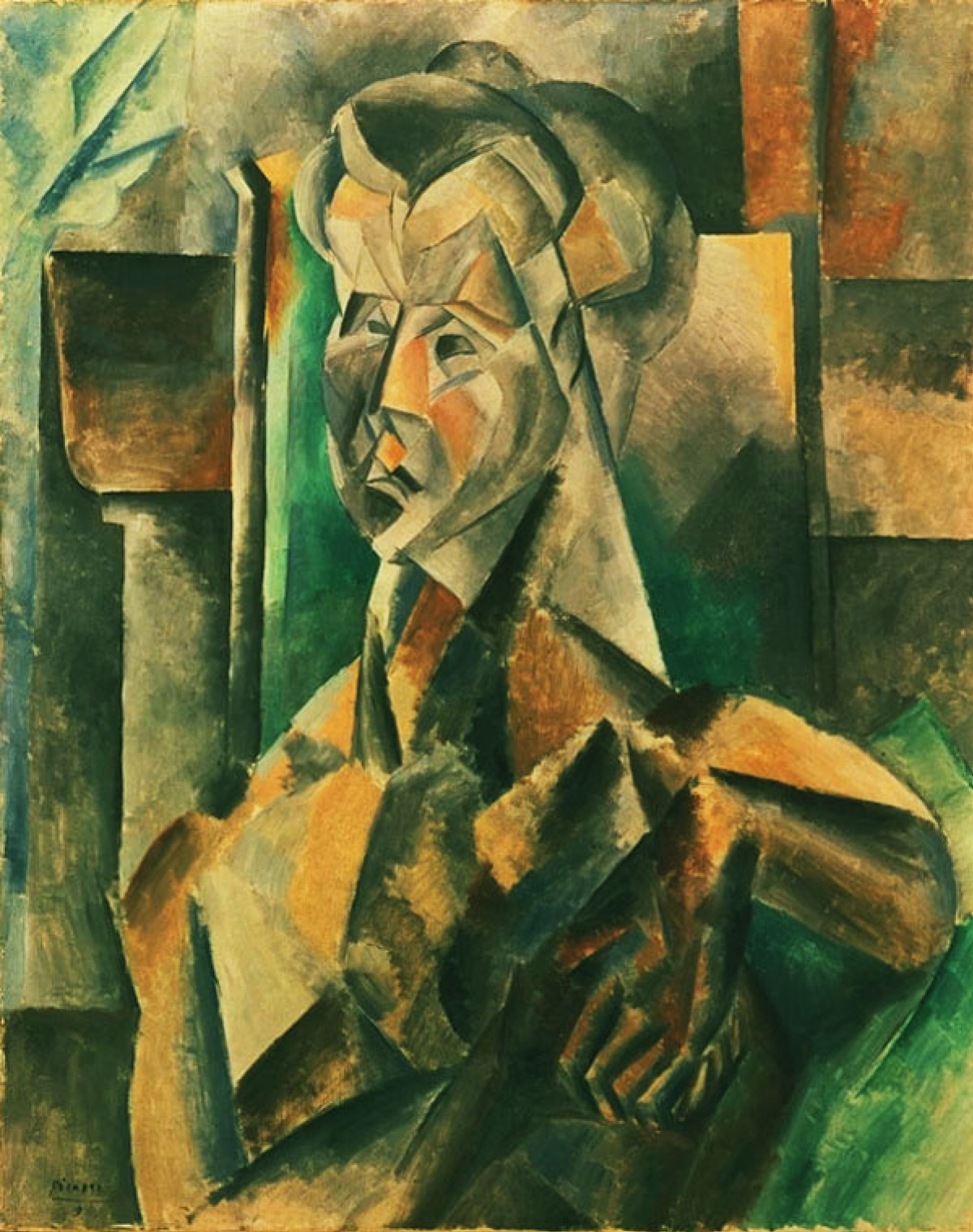 The woman in the green, 1909, 81×100 cm by Pablo Picasso: History