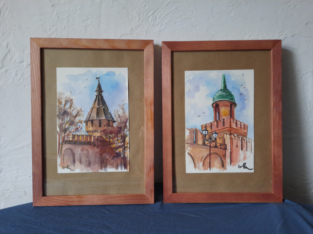 Watercolor series "Tula Kremlin"