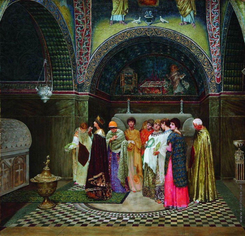 Vasily Sergeevich Smirnov. Morning output Byzantine Queen to the tombs of their ancestors