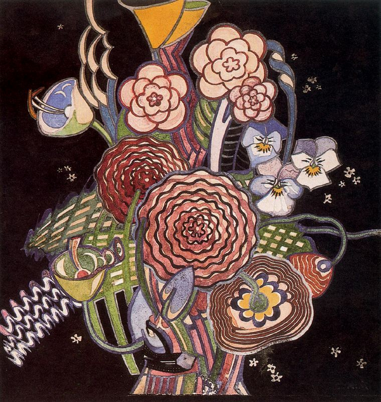 Charles Rennie Mac. Floral motif 14