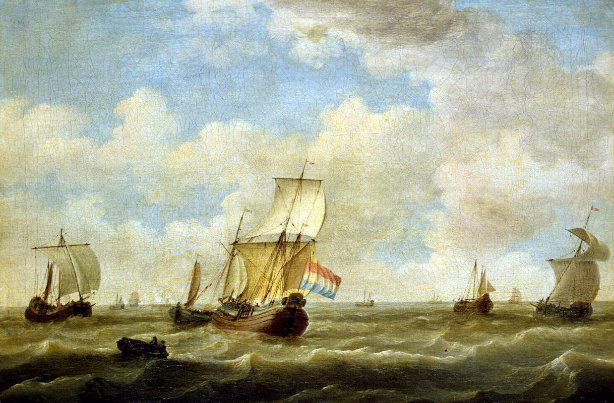 Adam Silo. Sailing ships during storms