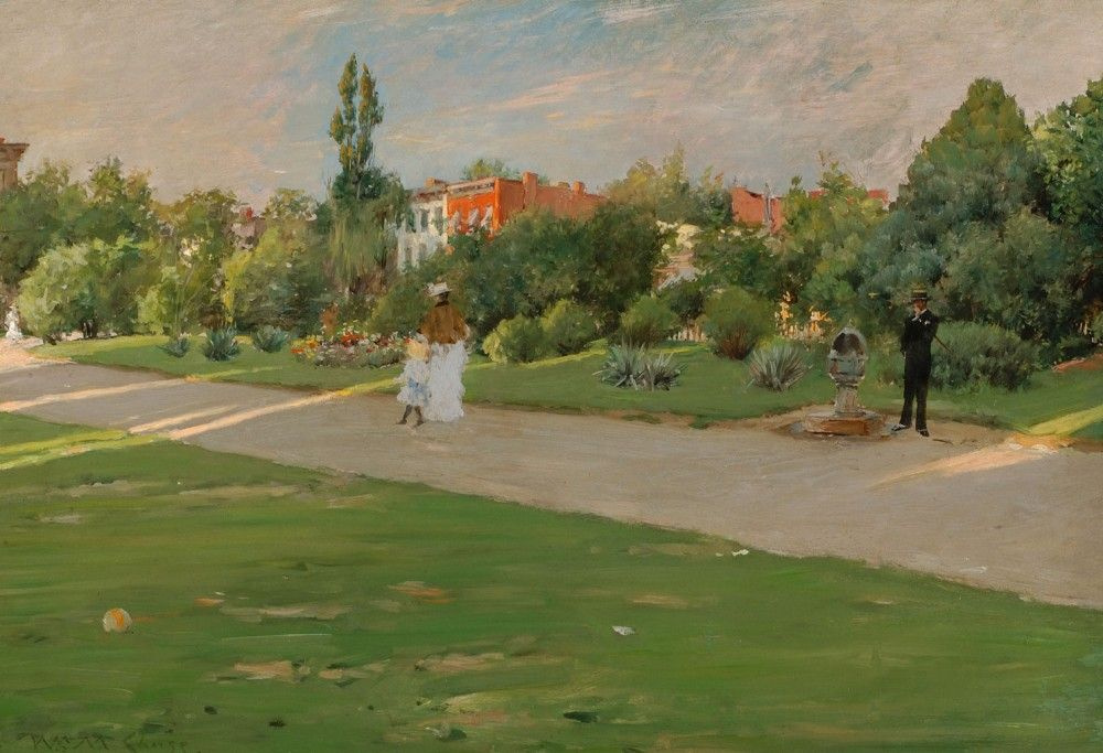 William Merritt Chase. Park in Brooklyn