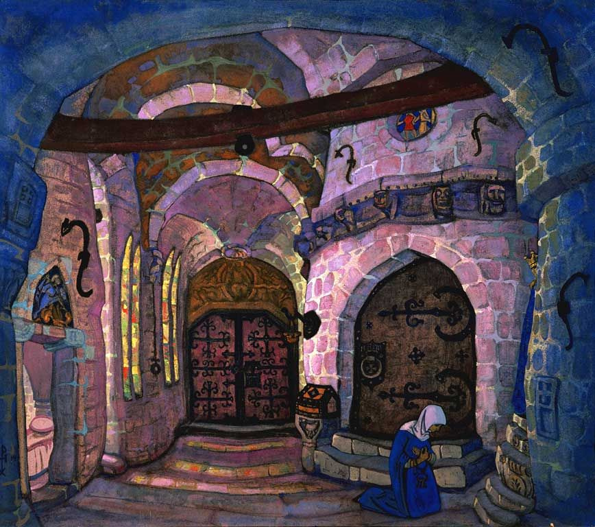 Nicholas Roerich. In the monastery