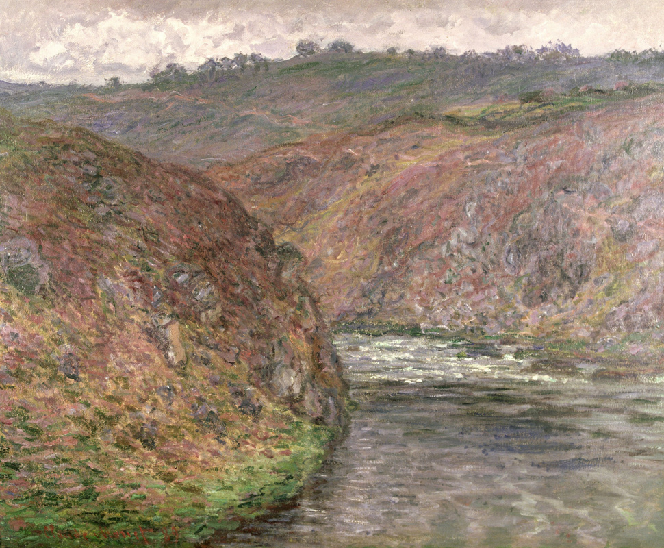 Claude Monet. Valley of the Creuse, cloudy weather