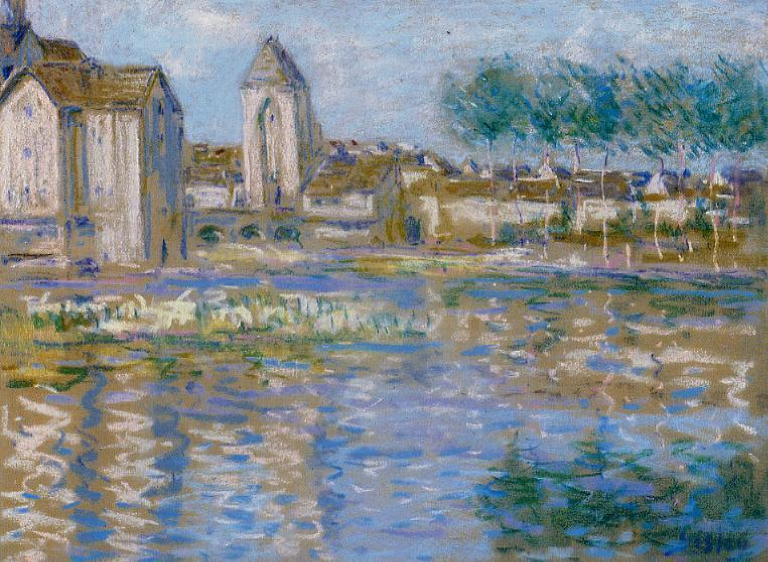 Alfred Sisley 莫雷河畔Loing的, 1892：作品描述| Arthive