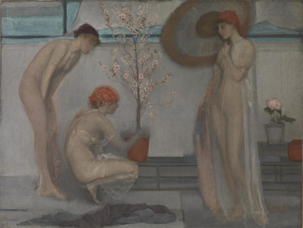 James Abbot McNeill Whistler. Three figures: pink and grey