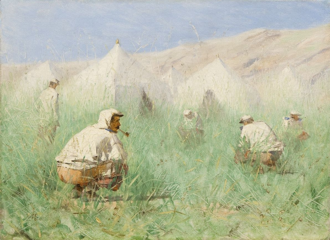 Vasily Vasilyevich Vereshchagin. Campamento ruso en turquestán