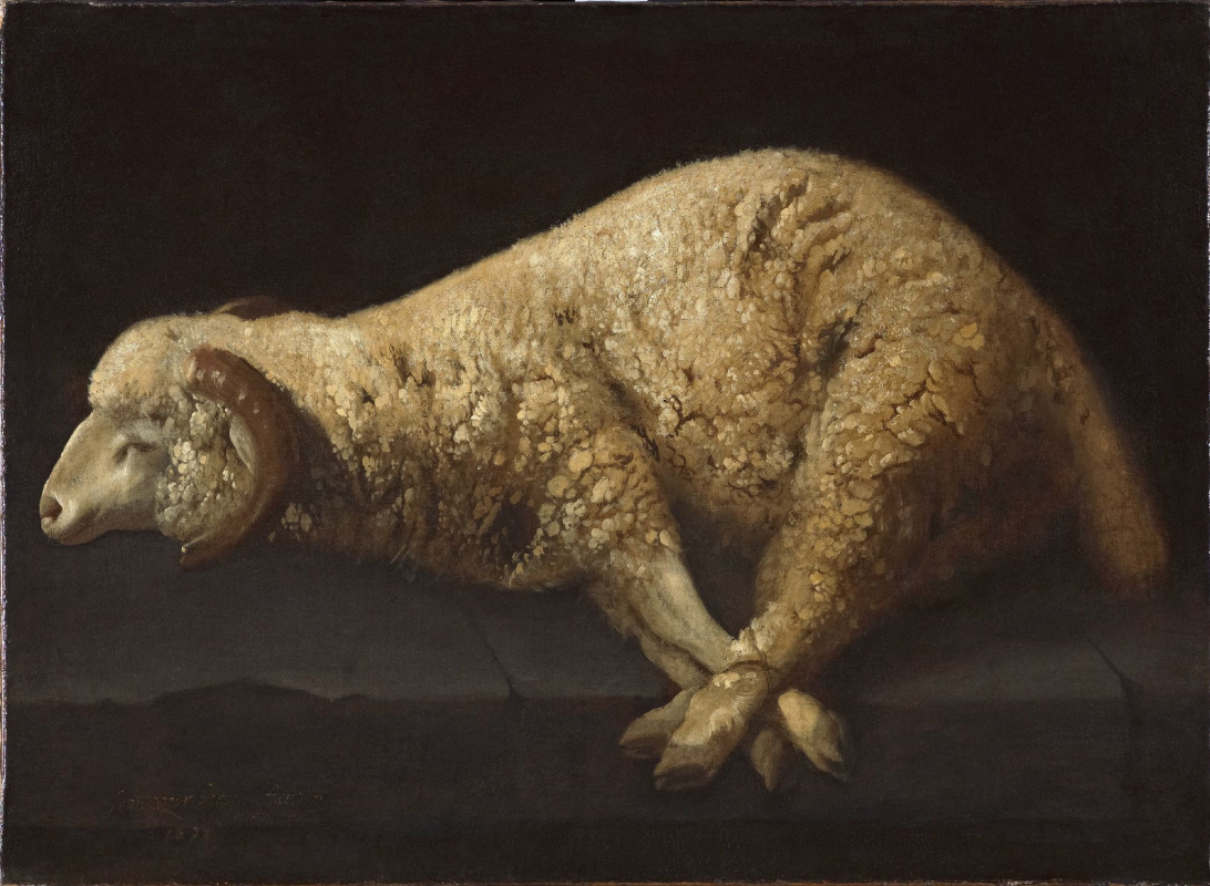 Francisco de Zurbaran. The lamb of God (Agnus Dei )