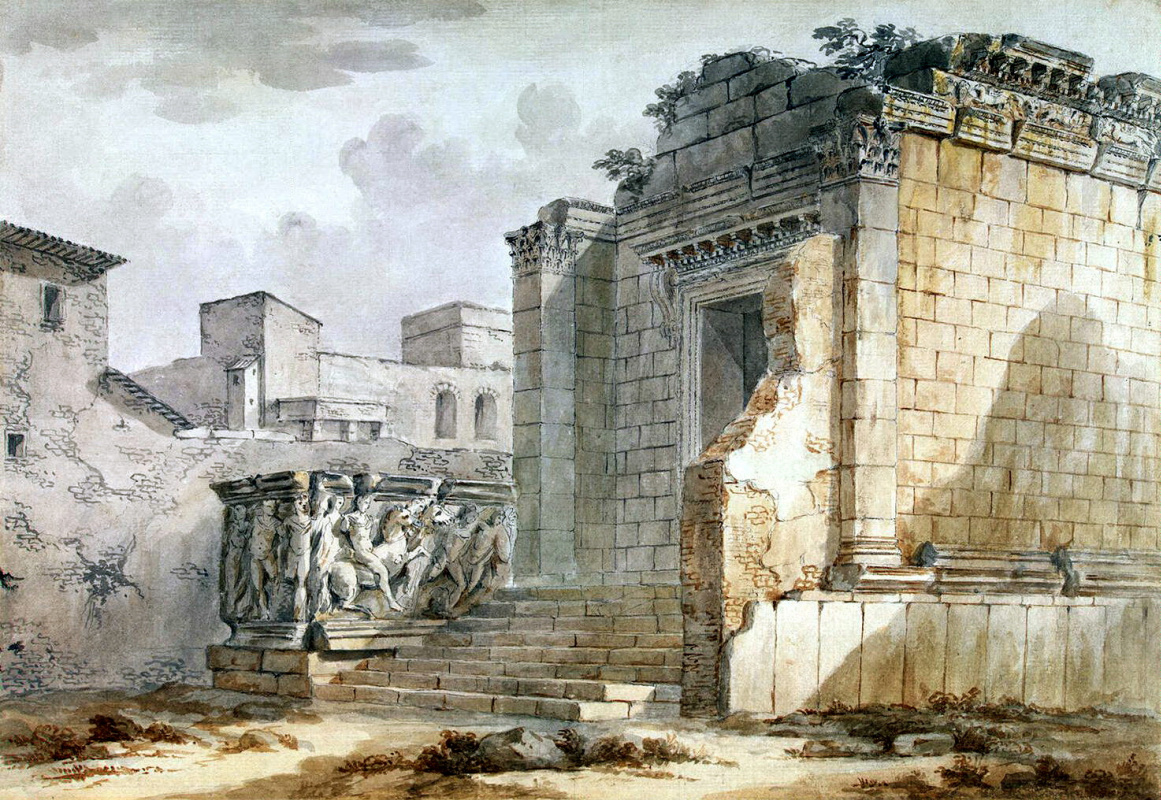 Charles-Louis Klerisso. The temple of Aesculapius in Diocletian's Palace