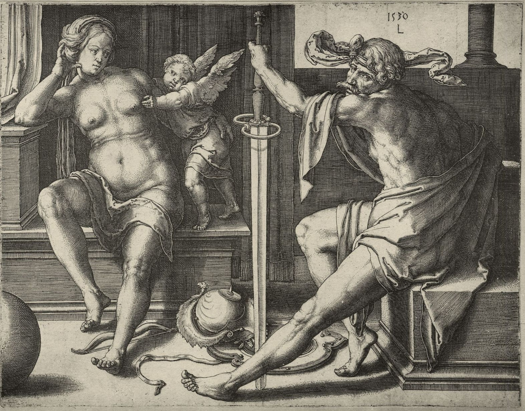 Lucas van Leiden (Luke of Leiden). Mars and Venus