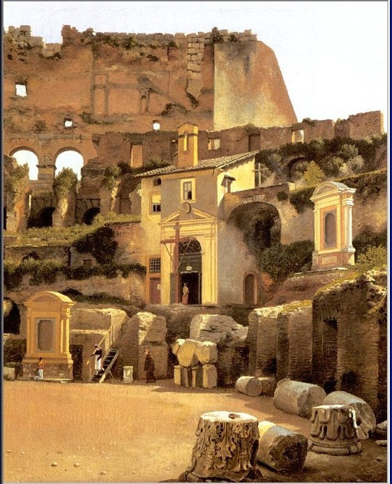 Christoffer Wilhelm Eckersberg. Inside the Roman Colosseum