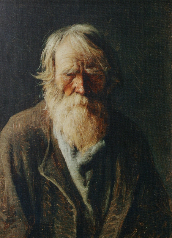 Abram Arkhipov. A blind old man. Etude