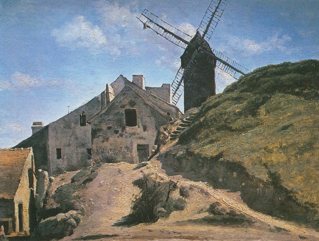 Camille Corot. Mill in Montmartre