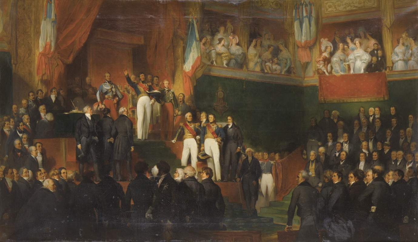 Leon Basile Perrot France 1832-1908. Louis-Philippe takes the oath on August 9, 1830.
