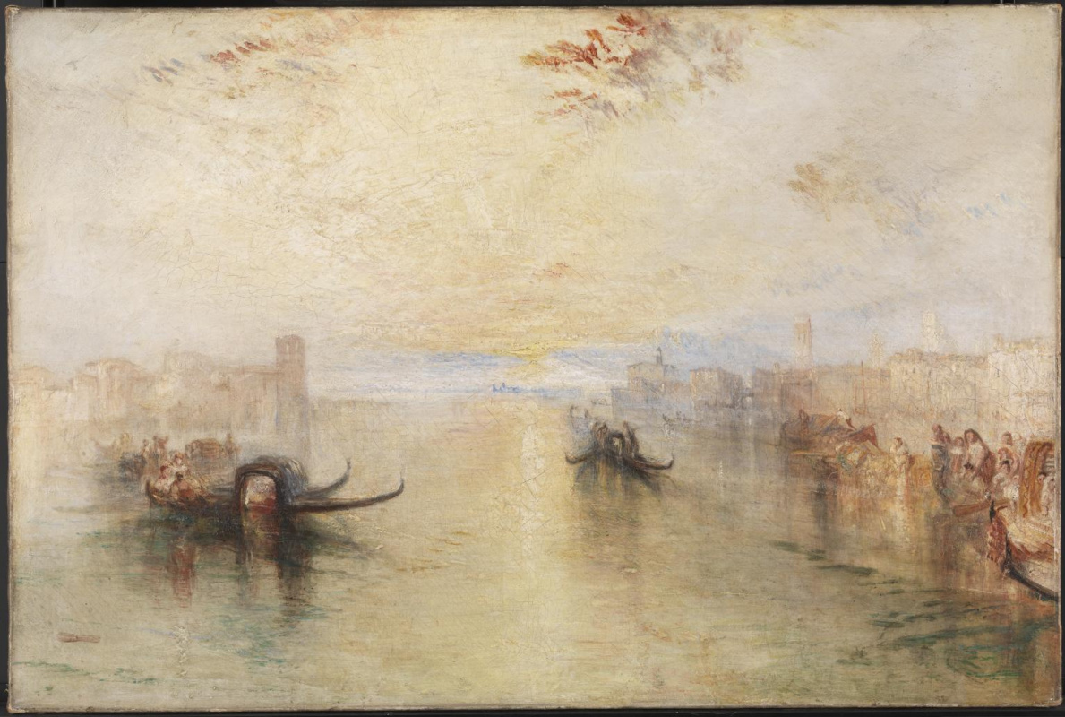 Joseph Mallord William Turner. Venice San Benedetto with view of the estuary channel