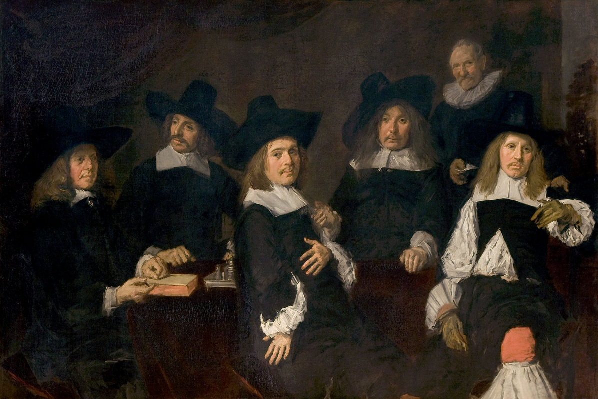 Frans Hals. Group portrait of the Regents of the asylum for the aged in Harlem