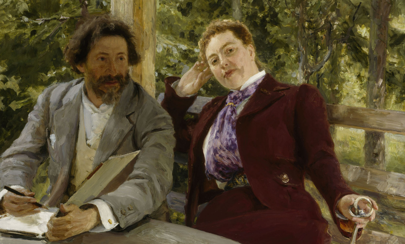 Ilya Efimovich Repin. Self-portrait with Natalia Borisovna Nordman