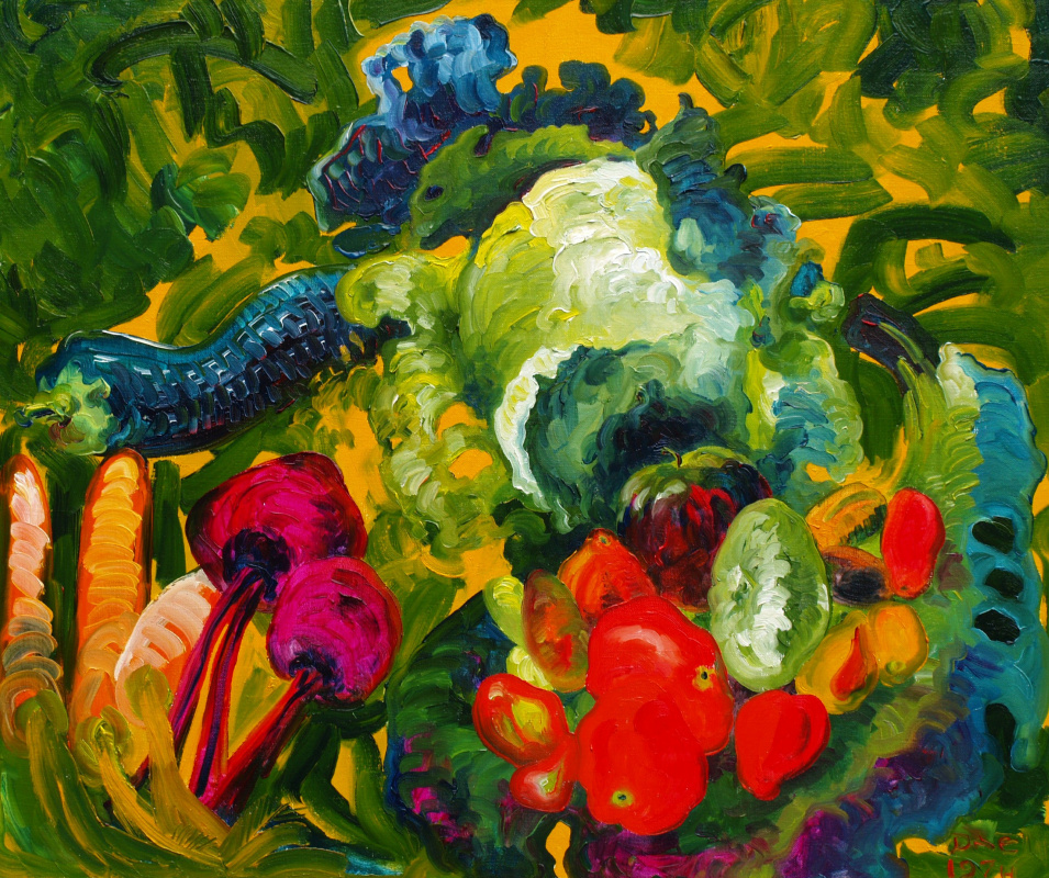 Alexander Ocher Kandinsky-DAE. Vegetables carrots, cabbage, tomatoes, beets, potatoes