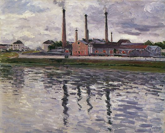 Gustave Caillebotte. Factories in Argenteuil