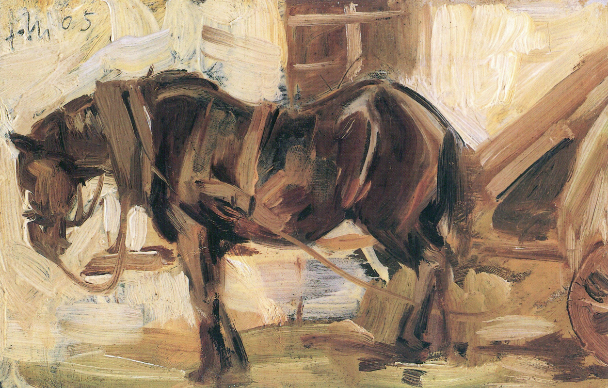 Franz Mark. Sketch with the horse