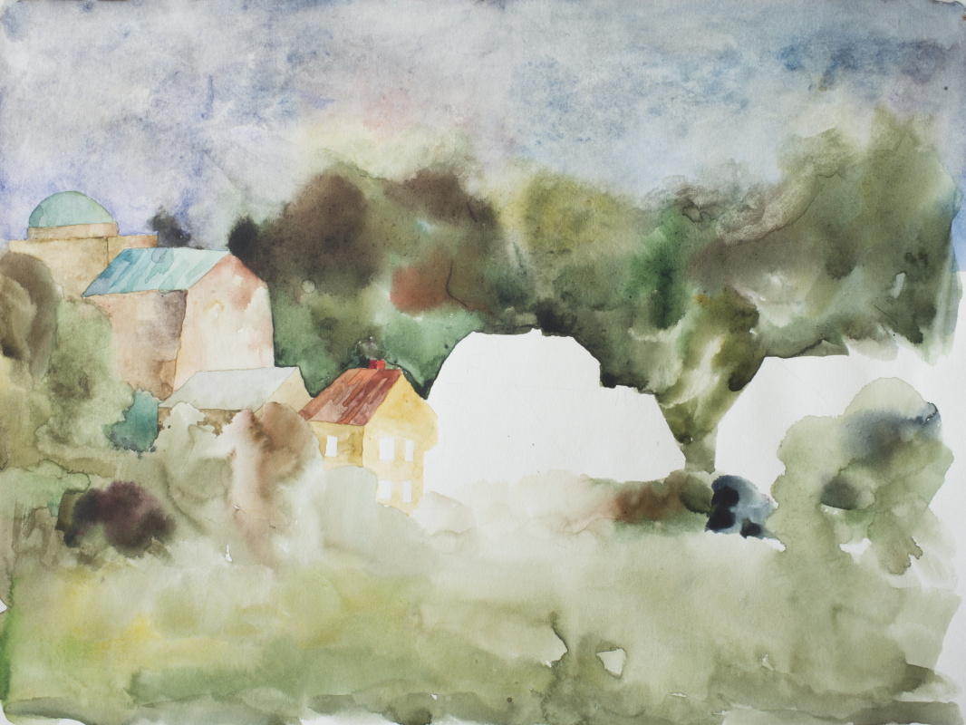 Anatoly Vasilievich Smagin. Landscape. A work in progress.