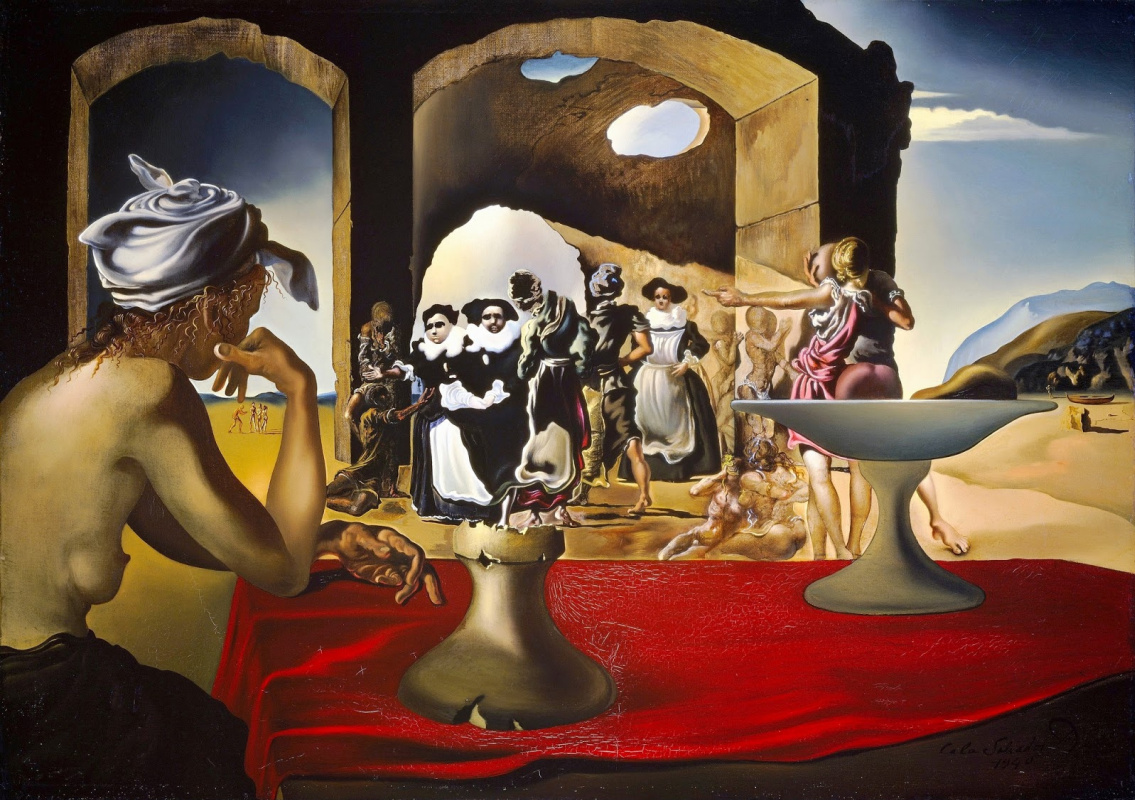 Salvador Dali. Slave Market with Voltaire's Vanishing Bust