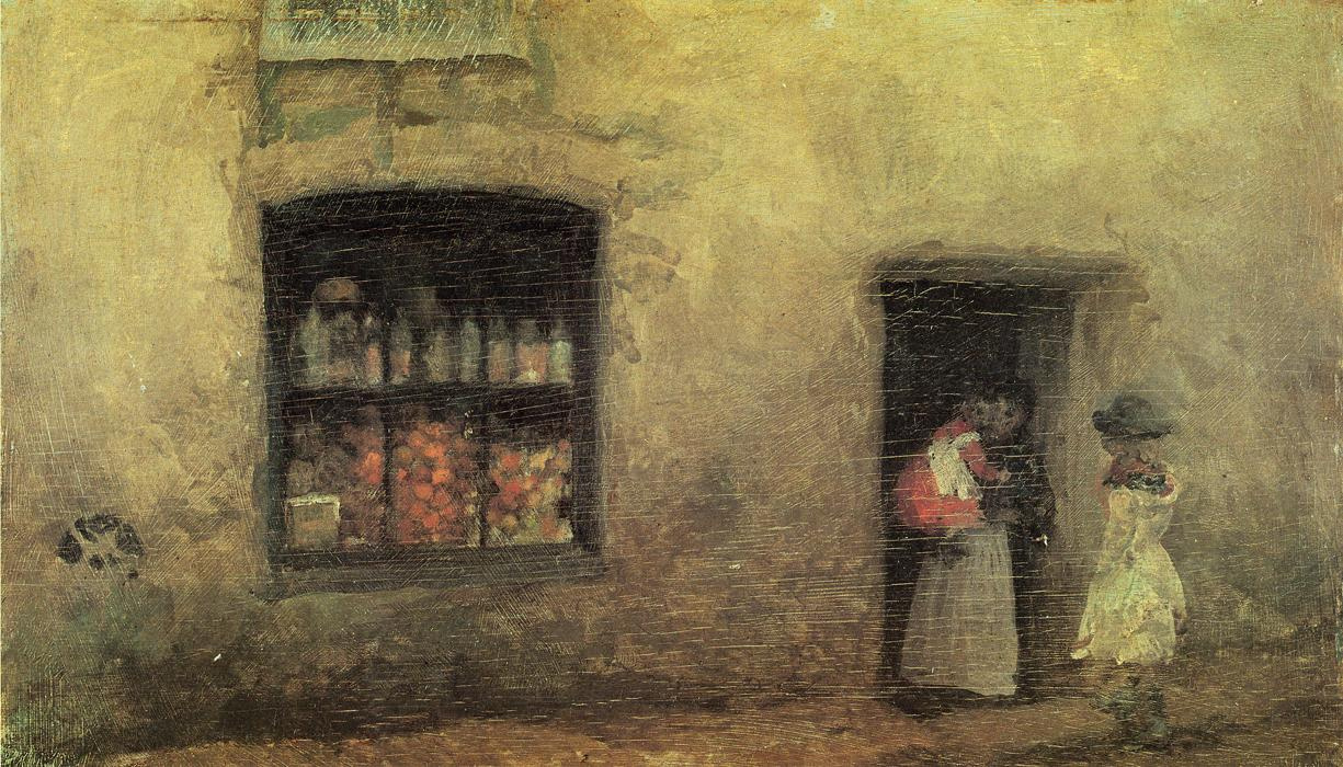 James Abbot McNeill Whistler. Orange note: Pastry shop