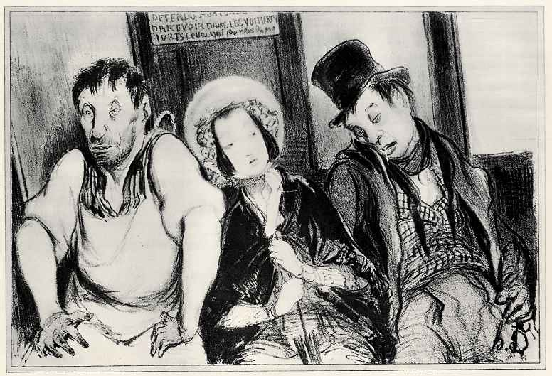 Honore Daumier. Social contrasts