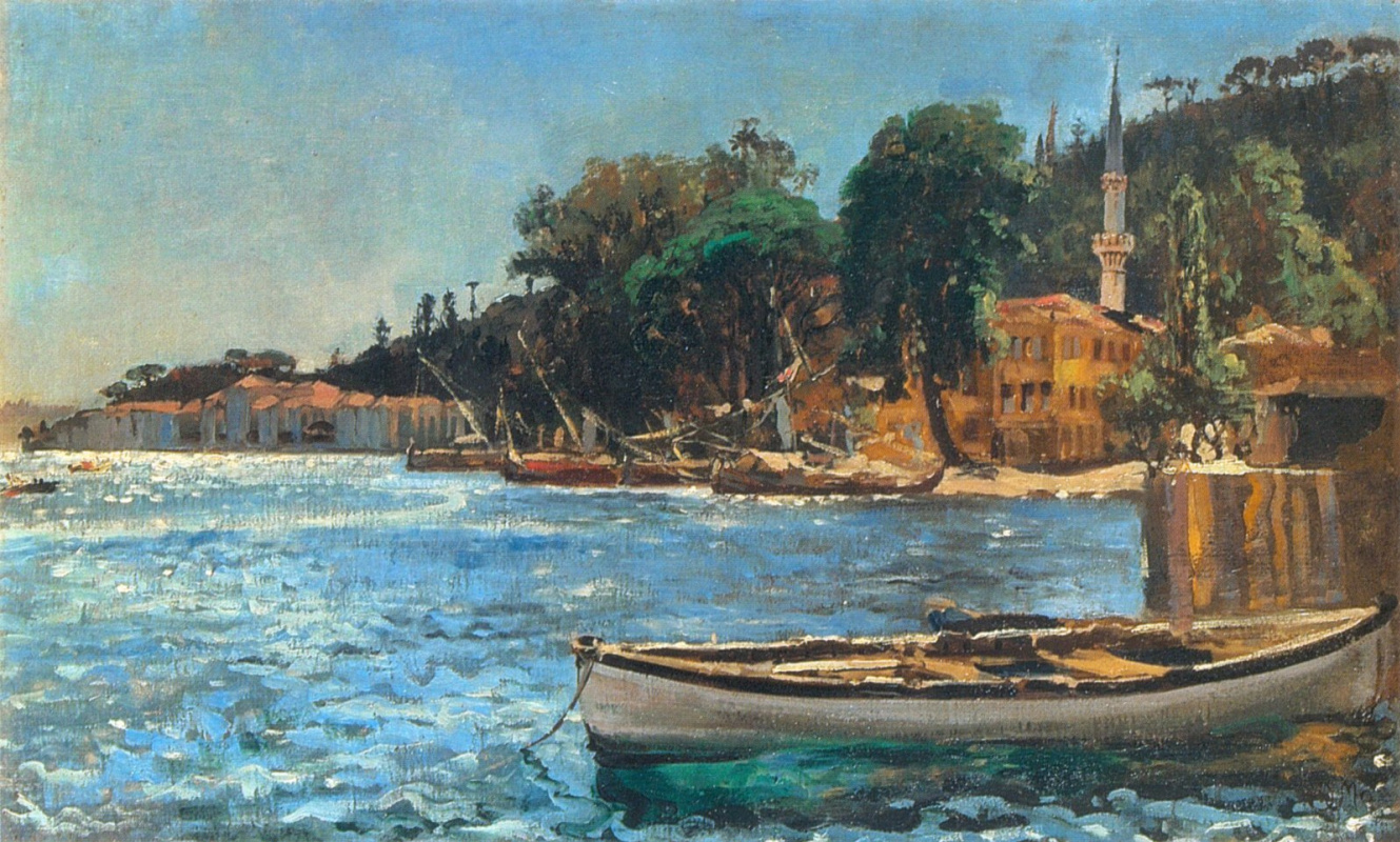 Jan Mateiko. Vue de Bebek près de Constantinople