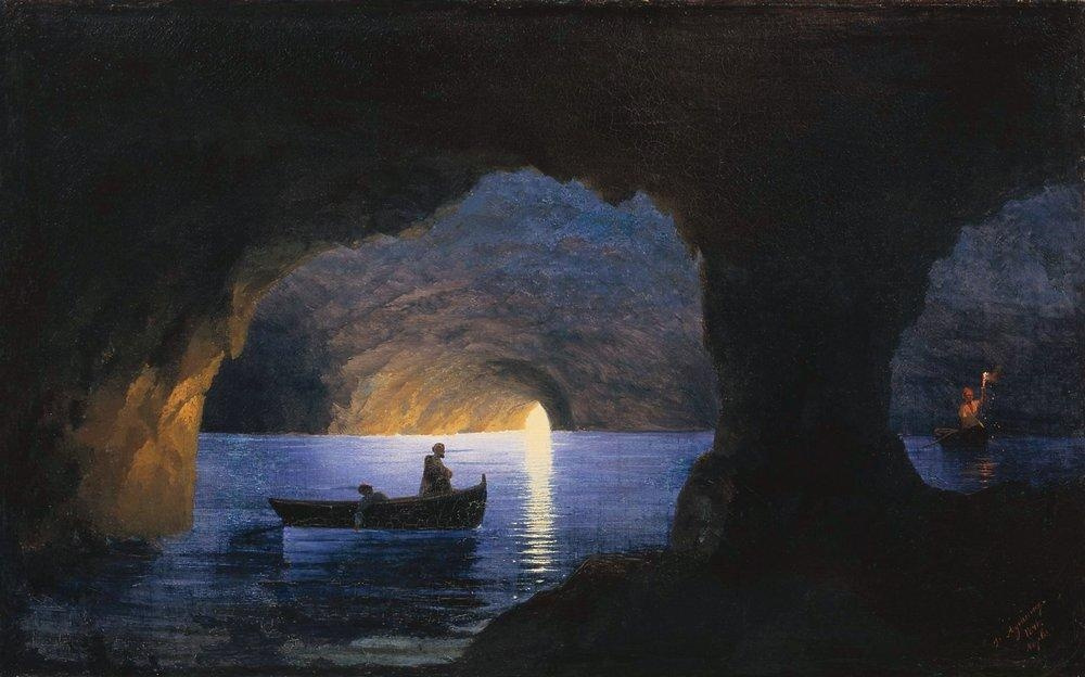 Ivan Aivazovsky. Azure grotto. Naples