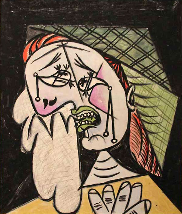 Пабло Пикассо. Плачущая женщина с платком 2