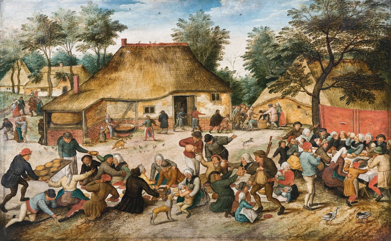 Peter Brueghel the Younger. Wedding feast in the village II