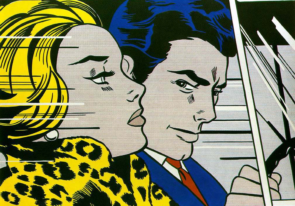 Roy Lichtenstein. In the car