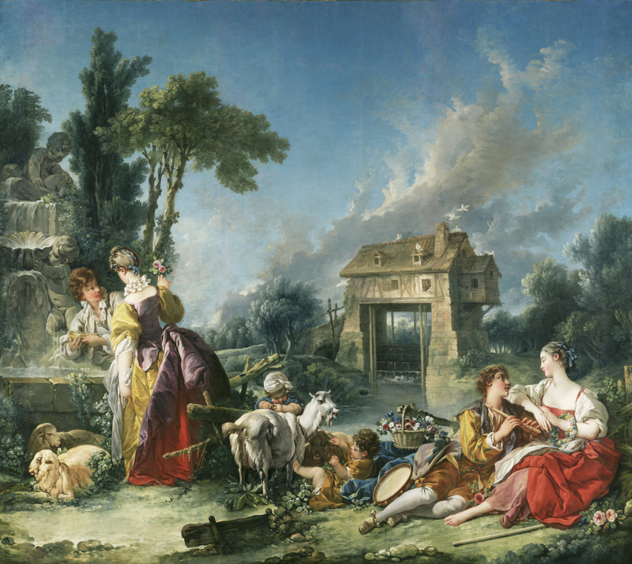 Francois Boucher. 爱喷泉