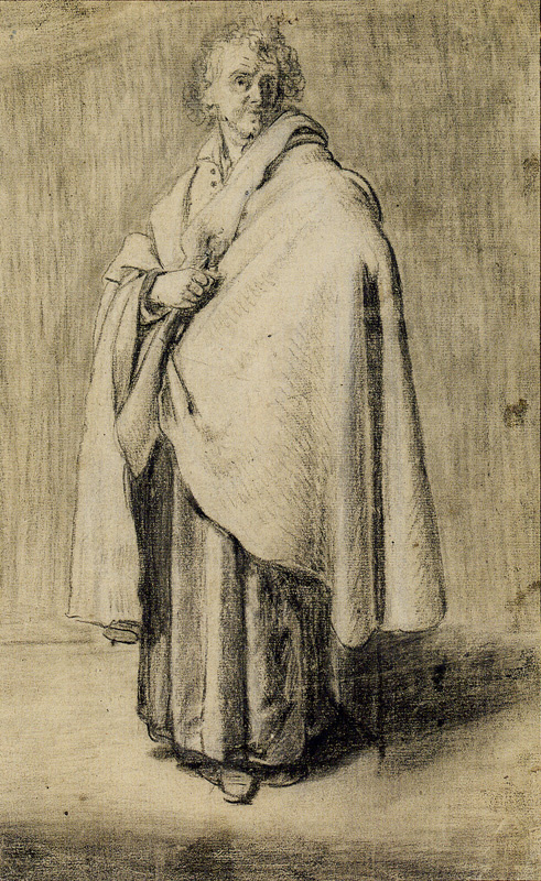 Jan Lievens. A man standing in the drape. The figure for the image of St. Peter