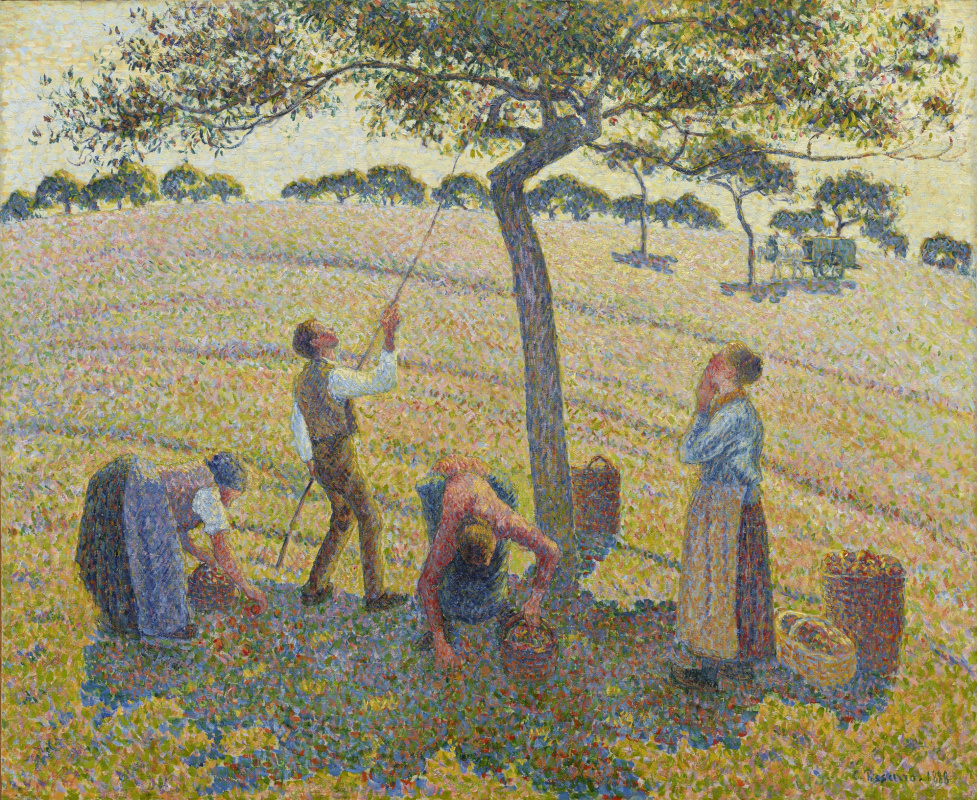 Camille Pissarro. Apple picking at Eragny