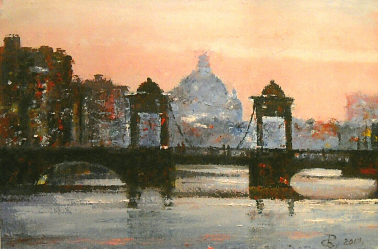 Sergej Viktorovič Rybakov. Lomonosov bridge.