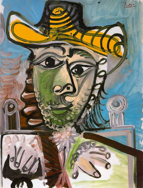 Пабло Пикассо. Мужчина в кресле 2