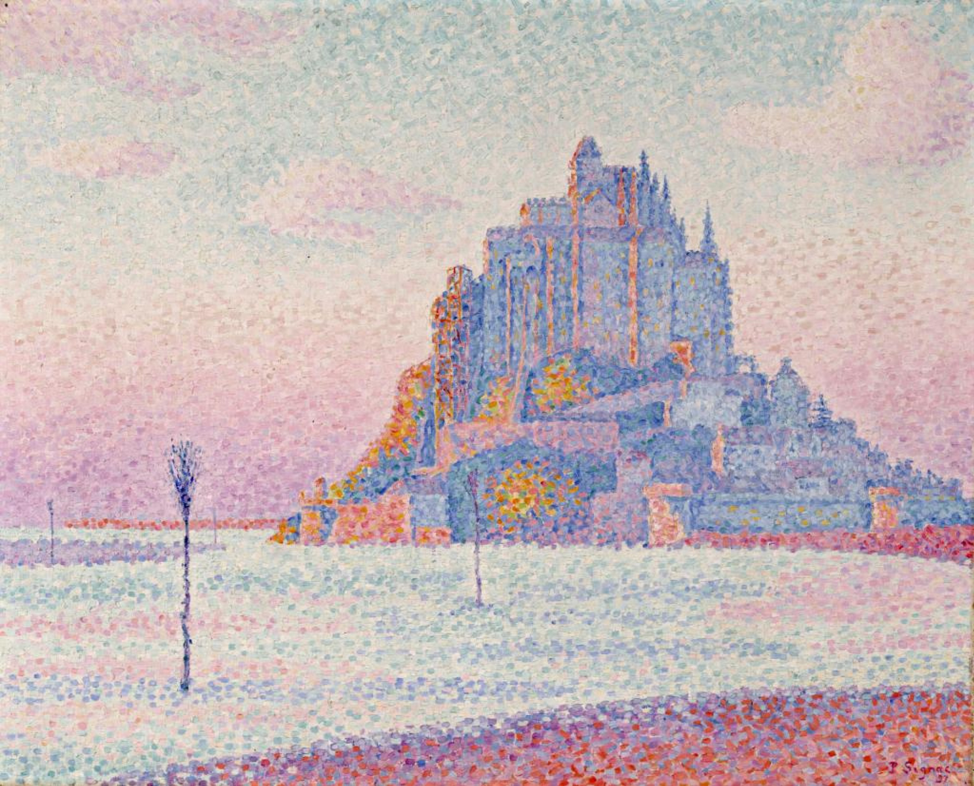 Mont-Saint-Michel. Setting sun, 1897 by Paul Signac: History