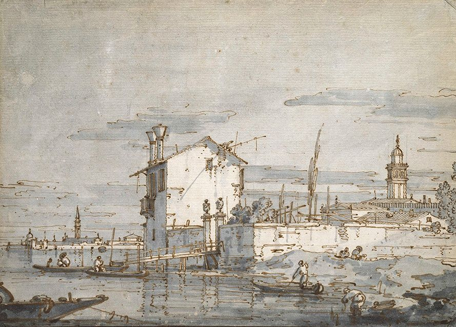 Giovanni Antonio Canal (Canaletto). Isla en la laguna