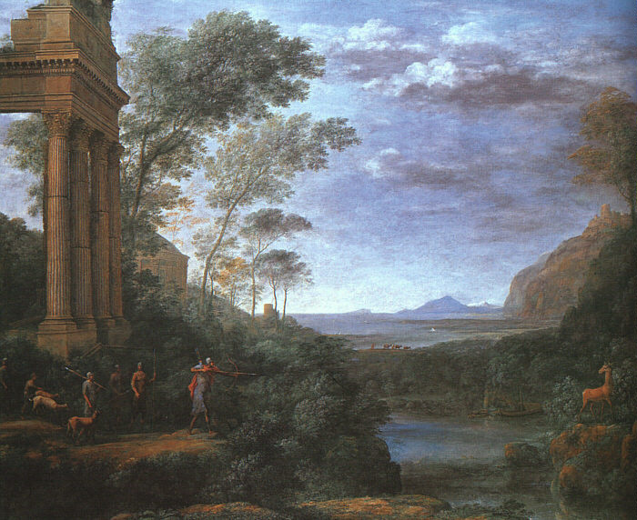 Claude Lorrain. Landscape with ascanius