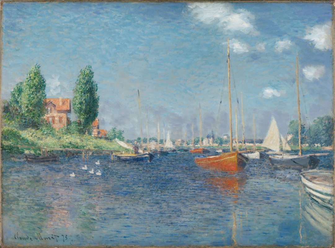 Claude Monet. Red boats, Argenteuil