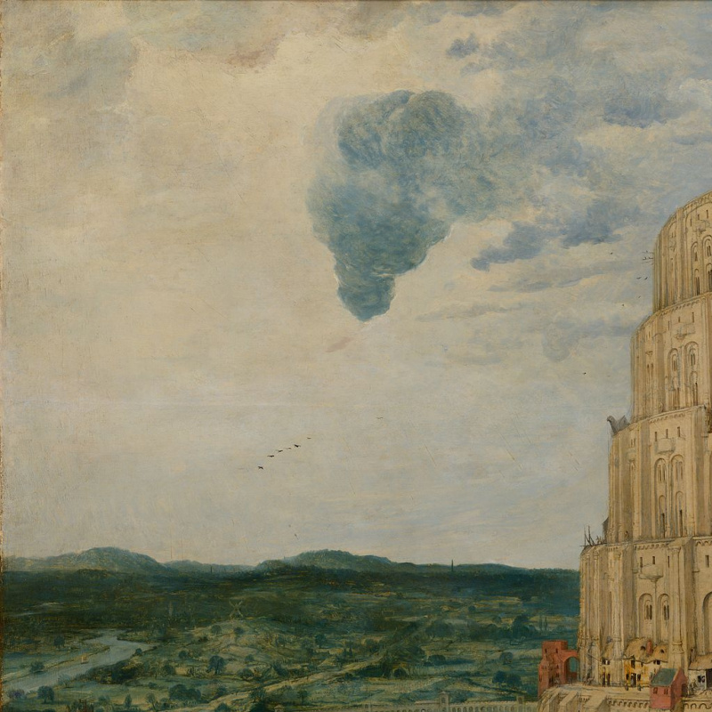 Pieter Bruegel The Elder. The tower of Babel. Fragment 1