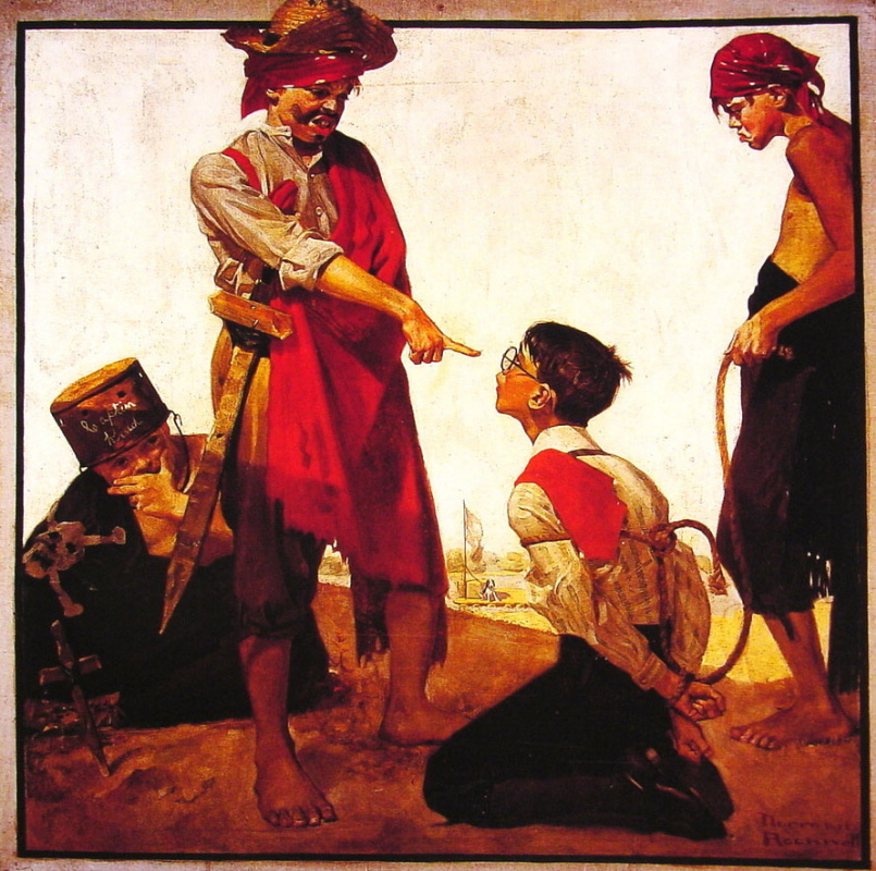 Norman Rockwell. Cousin Reginald plays pirate