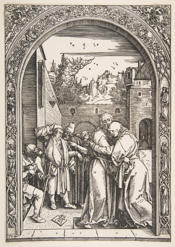 Albrecht Dürer. Saints Joachim and Anne at the Golden Gate