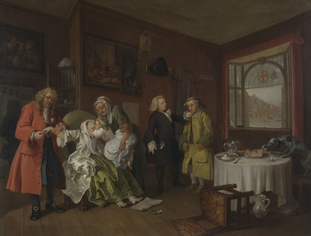 William Hogarth. A fashionable marriage. Part 6. Death of the Countess