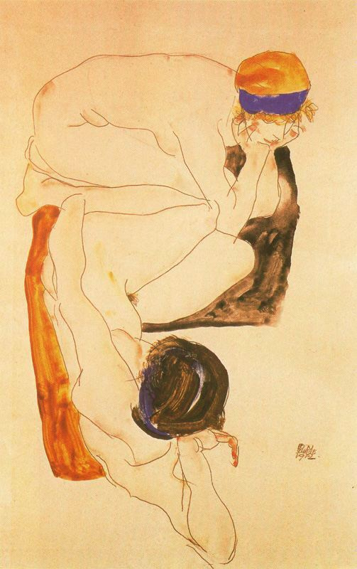 Egon Schiele. Naked girls